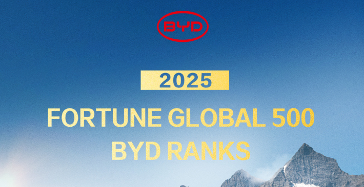 BYD xếp hạng 91 trong danh sách Fortune Global 500 năm 2025